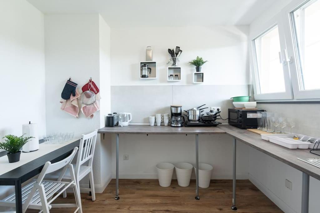 Nature Inspiration Apartment With Balcony & Grill Bbq In Duisburg Mitte Central Station 10 Mins & Big Tv With Photo Lights Esterno foto